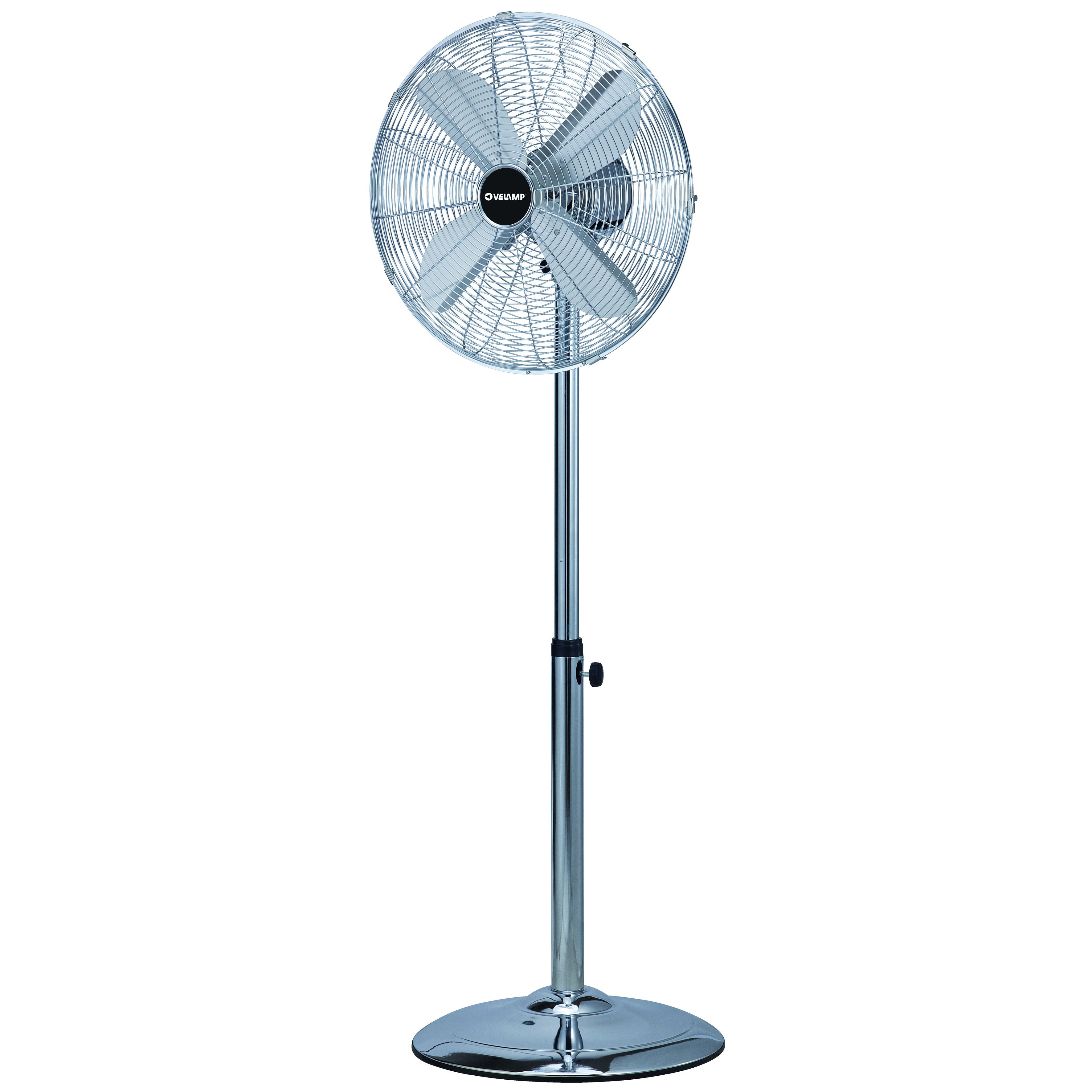 Ventilateur sur pied 40 cm, en métal chromé -MISTRAL3