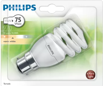 Amp Mini Tornado 15W B22 Blc Chd PHILIPS