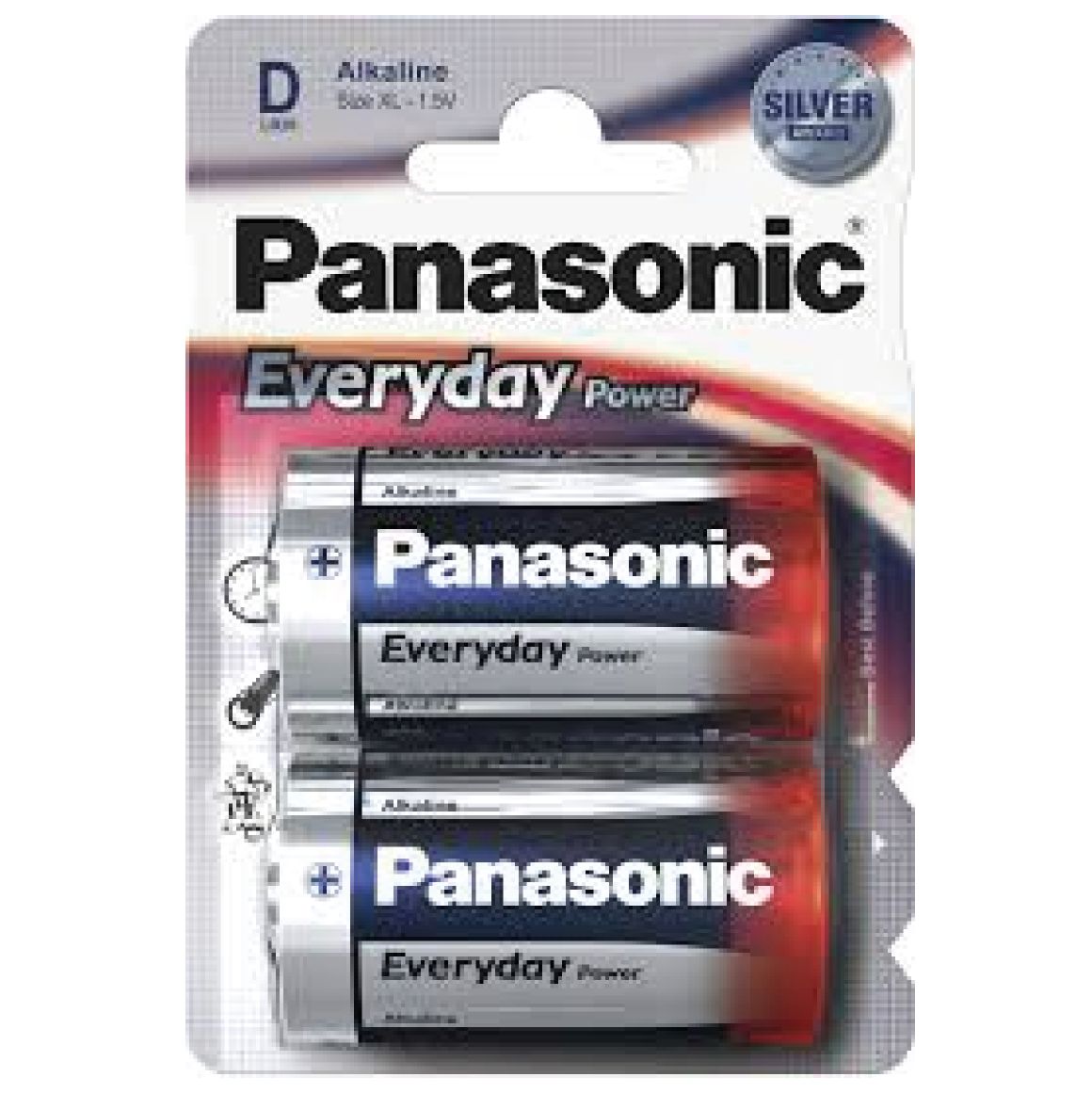 Pile Alcaline Panasonic Lr20 D Everyday X2 Led