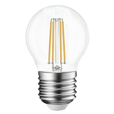 Ampoule LED Fil. Mini sphér. Claire 3000K 2,5W 470Lumen E27 - classe B